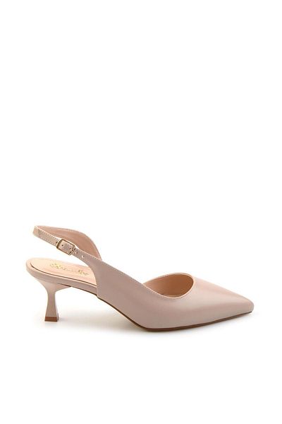 Bambi Beige Women's Classic Heeled Shoes K 01209192509
