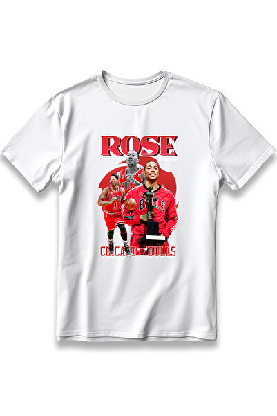 EZG Business Tricou unisex supradimensionat Derrick Rose Bumbac 100% Missingn...