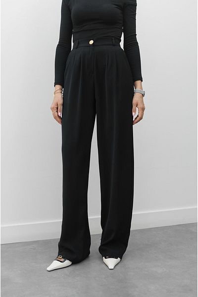 Havoş Black Bowen Belted Trousers