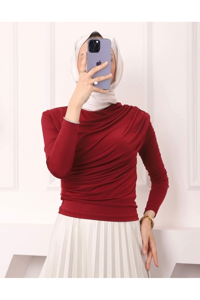 İmaj Büzgülü detaylı candy bluz