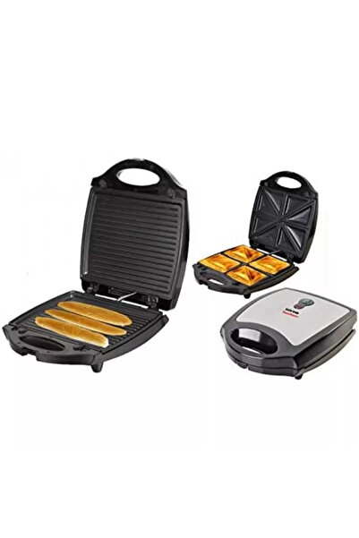 HOME MASTER هوم ماستر سخان سندوتش وتوست – 920 واط – أسود وفضي