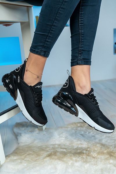 Shupe Unisex Μαύρο Λευκό Υψηλής ποιότητας καθημερινά αθλητικά παπούτσια για περπάτημα Air Mesh