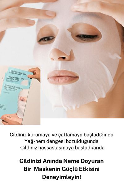 Sudee Anti-Sensitivity Intensive Moisturizing Mask Set with Ceramide Extract 5 Pieces