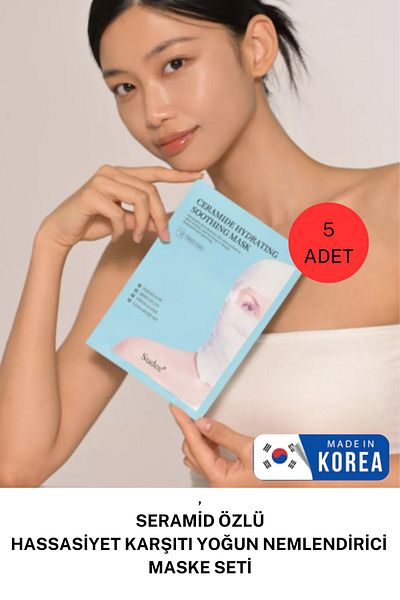 Sudee Anti-Sensitivity Intensive Moisturizing Mask Set with Ceramide Extract 5 Pieces