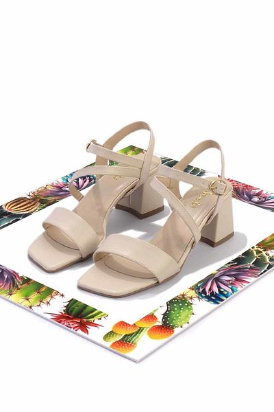 Bambi Beige Women's Classic Heeled Shoes05233008509