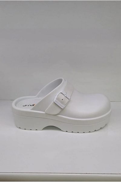 awix Unisex White Platform Shoes - Water Resistant Anatomical Eva Sole