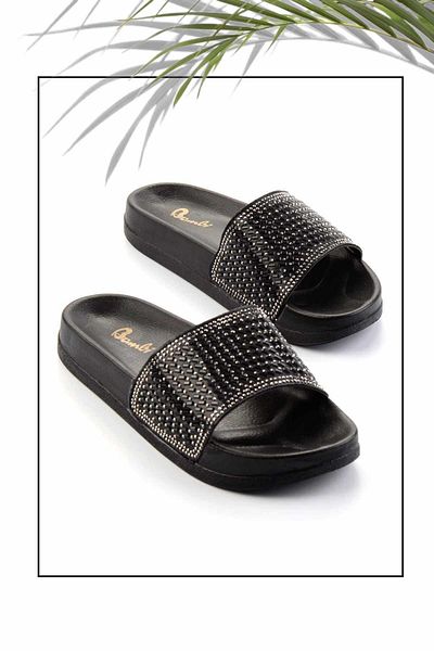 Bambi Papuci de damă Black Stone K 04319430487