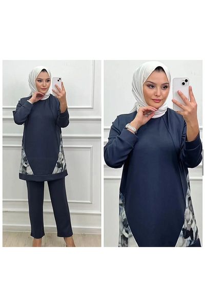 Elele Double Suit with Sequin Detail