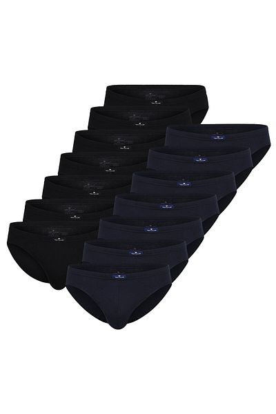 Tom Tailor Herren Slips, 14er Pack - Mini-Slip, Slips, Reine Baumwolle, Jersey, uni
