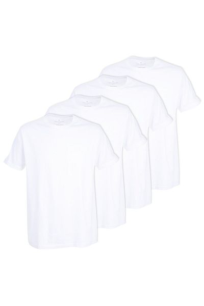 Tom Tailor Herren T-Shirt, 4er Pack - Lucky T, Halbarm, Rundhals, einfarbig