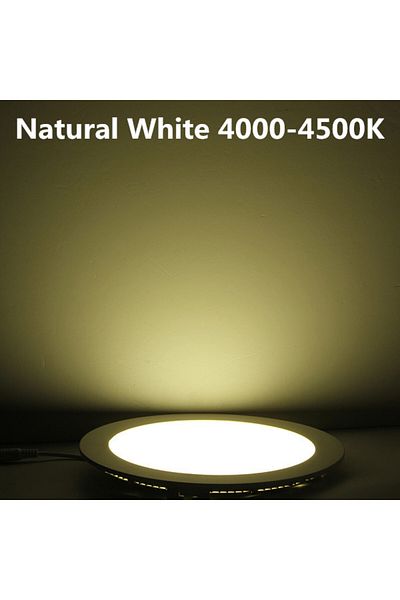 Choice Dimmable 6W Natural White Ultra Thin Dimmable Led Panel Downlight 3w 6w 9w 12w 15w 25w LED Round Cei