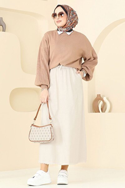 katalya Габардинова спідниця з бахромою 110PGS1067