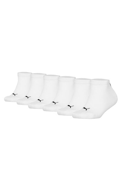 Puma Kinder Sneakersocken 6er Pack - Plain Sneaker ECOM 6P, Logo, einfarbig