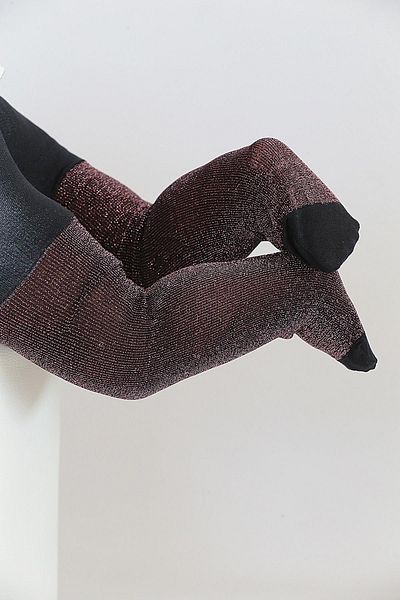 Daymod Glitter Baby Pantyhose Black