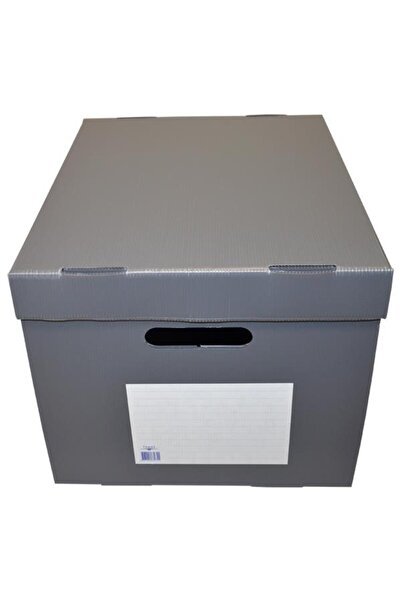 Temel Arşiv Kutusu - Arşiv Kolisi - Taşıma Kolisi Gri Tekli