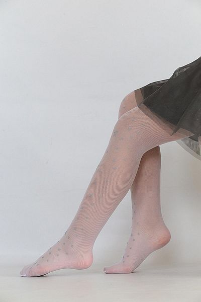 Daymod Star Glitter Children's Socks Bone -