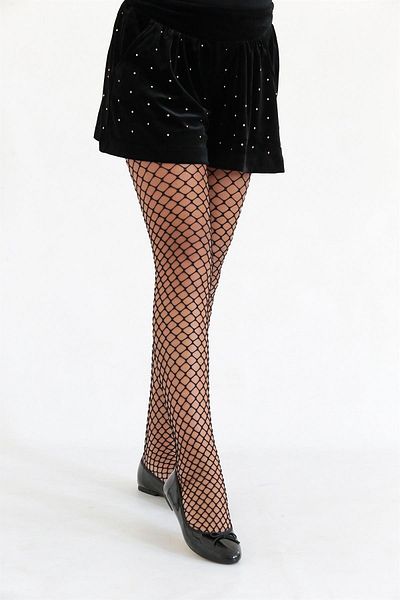 Daymod Children's Sashes - Black Fishnet Socks
