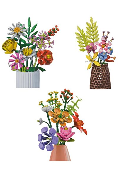 CToys Surprise Flower Building Block Set of 3