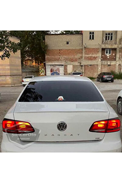 caralp Volkswagen Passat B7 / B8 / 8.5 Bagaj Üstü  Uyumlu Spoiler Parlak Beyaz