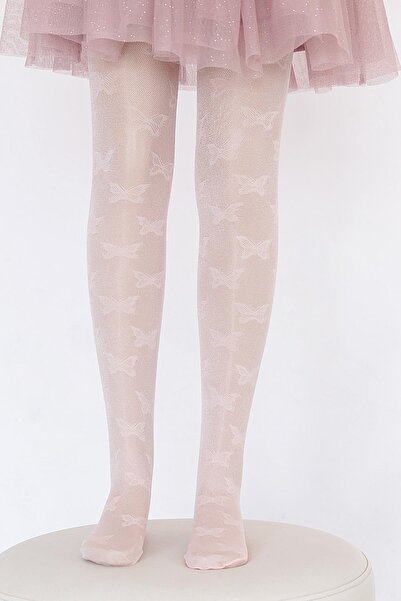 Daymod Mısra Çocuk Külotlu Çorap Pembe