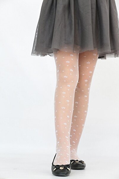 Daymod Hazel Çocuk Külotlu Çorap Kemik