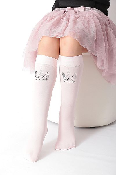 Daymod Unicorn Stone Children's Knee Socks Pink