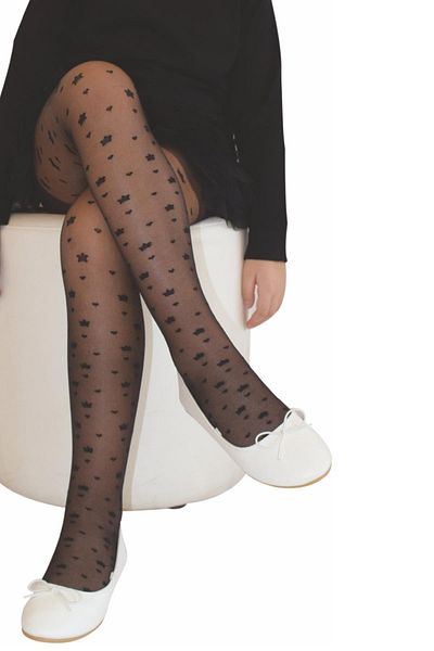 Daymod Hazel Children's Pantyhose BLACK