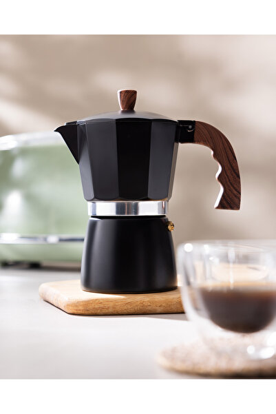 Madame Coco Laurina Moka Pot - Black - 300 ml