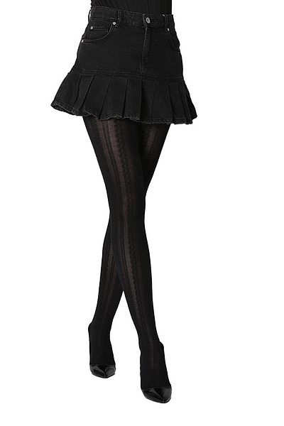 Daymod Sonya Cotton Pantyhose Black