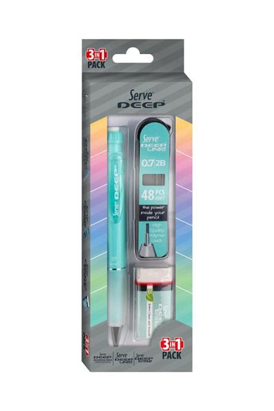 Serve Water Green Deep 3-Piece School Set