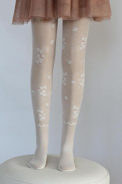 Daymod Şimay Çocuk Külotlu Çorap Kemik