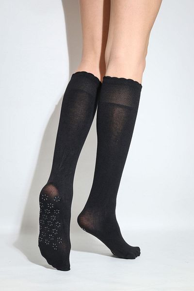 Daymod Soft Anti-Slip Knee Socks - Black
