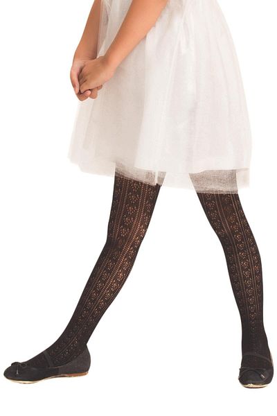Daymod Black Kids Pantyhose Orietta