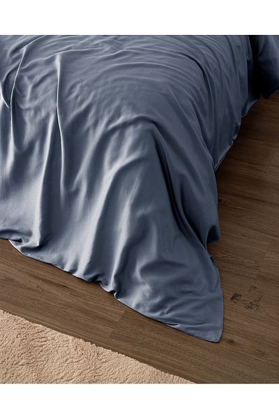Madame Coco Husă de pilota Ciel Double 100% Bumbac Satin - Albastru Inchis