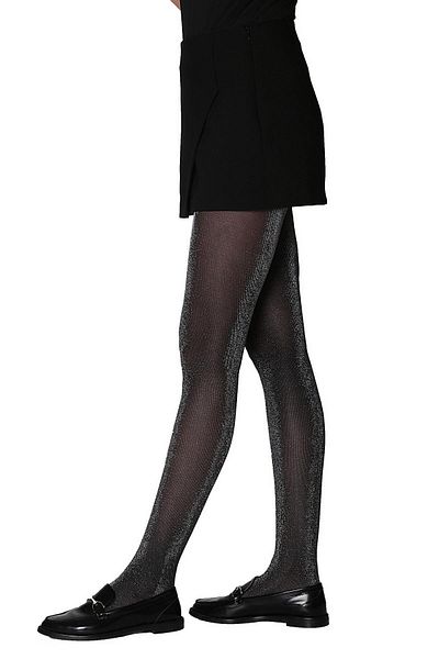 Daymod Sun Glitter Micro Pantyhose Black-silver