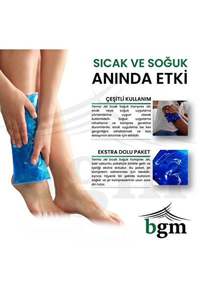 bgm 6’lı Avantaj Paketi Sıcak Soğuk Kompres Termo Jel Orta Boy 14x26 Cold Pack Kompres Buz Jel