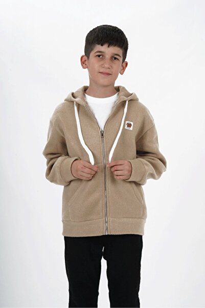 HayKids سترة صوفية بغطاء للرأس مكونة من ثلاثة خيوط للأولاد