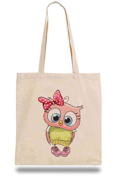 Tshirthane For Pink Owl Diaper Bag