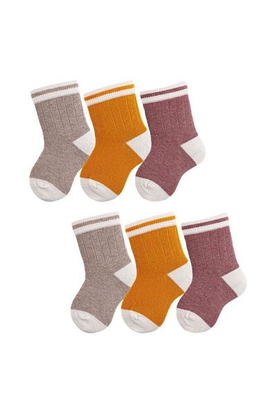 Bross Baby 6 Pack Colorful Striped Socks