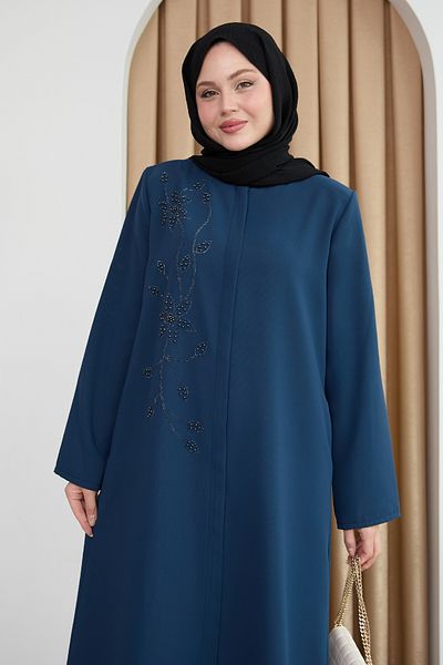 InStyle Indigo Ferace με γυαλιστερές χάντρες πέτρα
