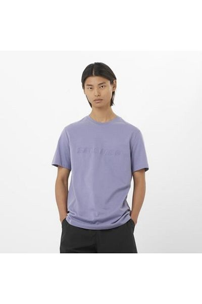 Salomon Big Logo Tee m Blue Granite Men T-Shirt Lc 2526800