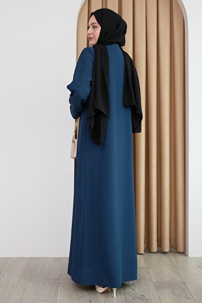 InStyle Яскрава індігова фераса з бісерними камінцями