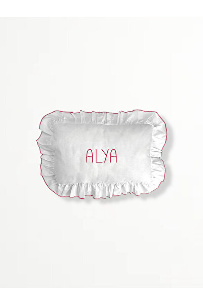 Messido Kişiye Özel Nakışlı İsimli Bebek Yastığı – Fırfırlı,  35x45 cm Bebek Yastık Yumuşak & Şık Tasarım