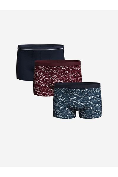 LC Waikiki Set de 3 boxeri flexibili pentru bărbați din bumbac de formă standard