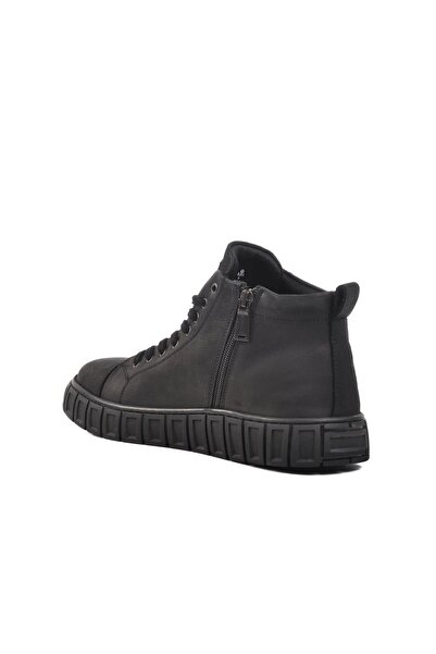 Bulldozer 240023 M Siyah Nubuk Hakiki Deri Erkek Bot