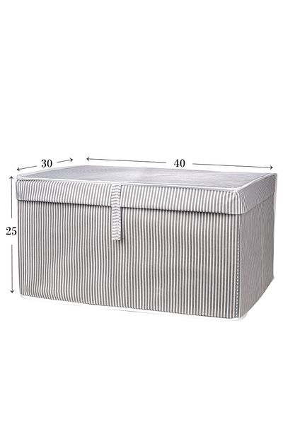 Nanteks 2 Pieces Multi-Purpose Organizer Box with Lid Base Storage 40X30X25 cm
