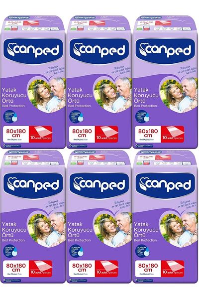 Canped Extra 80*180cm (XL) Patient Bed Protector Cover 60 Pieces (6Pk*10)