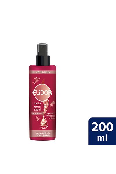 Elidor Liquid Hair Care Milk Brazilian Keratin Therapy 200 ml