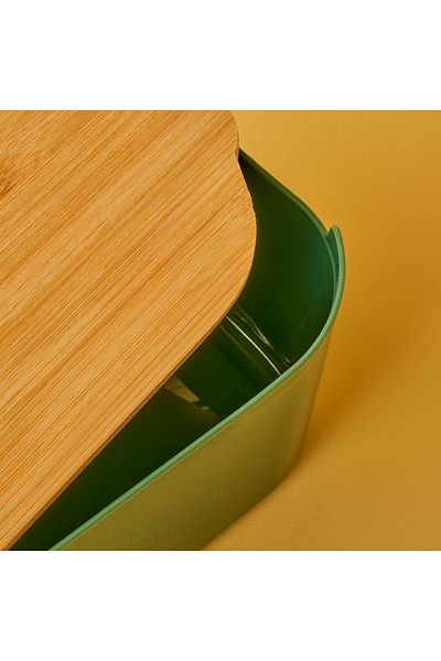 Bella Maison Breed 2in1 Bread Box with Cutting Board Khaki (33X18,5X12 cm)
