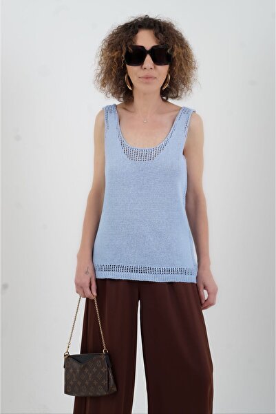 Zelish My Sister Синій трикотажний майка Atlet